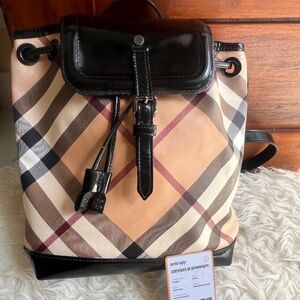 Authentic Burberry Nova Check Small Backpack